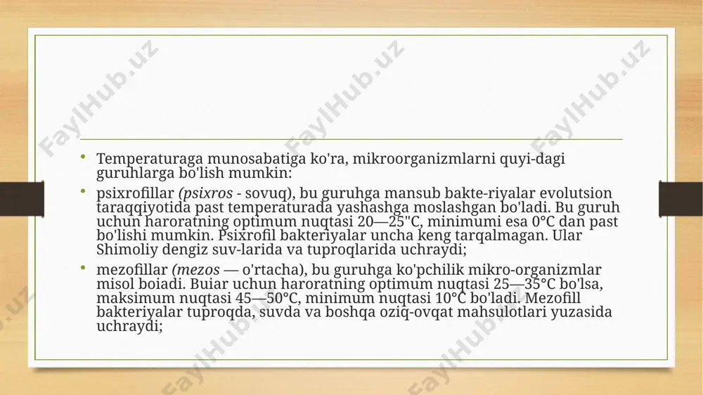 i tashkil qilib qattiq va suyuq aralashmalarga bo`linadi. dispers sistemalar tarkibidagi zarrachalarning o`lchamiga qarab uch guruxga bo`linadi: qo`pol dispers sistema bo`lib o`lchami 0,1 mkm dan katta bo`ladi (bularni suspenziya va emulsiyalar deyiladi) kolloid sistemalar.bu sistemadagi zarrachalarning o`lchamlari 0,1mm dan -1nm metrgacha (nm)bo`ladi. xaqiqiy eritmalar bo`lib bu sistemadagi zarrachalarning o`lchami ayrim molekula va ionlarning razmeriga teng bo`ladi. oqava suvlardan mavxum qaynovchi zarrachalarni yo`qotish uchun gidromexanik jarayolar (uzlikli va uzliksiz) elash, cho`ktirish (grovitotsion va markazdan qochirma) va fil`trl`ash jarayonlarni qo`llaniladi. oqava suvlardagi qo`pol dispers aralashmalarni cho`kmaga tushirish uchun tinitish qo`llaniladi. aralashmalarning cho`kmaga tushishi og`irlik kuchi natijasida yuzaga keladi. bu jarayonning borishida qumushlagich, tinitish va (osvetlitil`) rangsizlantirish qo`llaniladi. yorug`lantirgichda bir vaqtning ichida tinitish bilan birgalikda oqava suvlar mavhum qaynovchi zarrachalar qatlami orqali fil`trlanadi. tabiatni oqava suvlar tarkibidagi zarrachalar har xil forma va o`lchamlarga ega bo`ladi shuningdek har xil fizik xossalarni namoyon qiladi. bundan tashqari har xil ximik tartibli moddalarni oqava suvga qo`shilishi natijasida …
