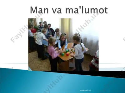 man va ma'lumot — PPT