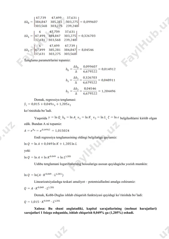 amaliy ekometrik modellar. ishlab chiqarish funktsiyalari - Page 3