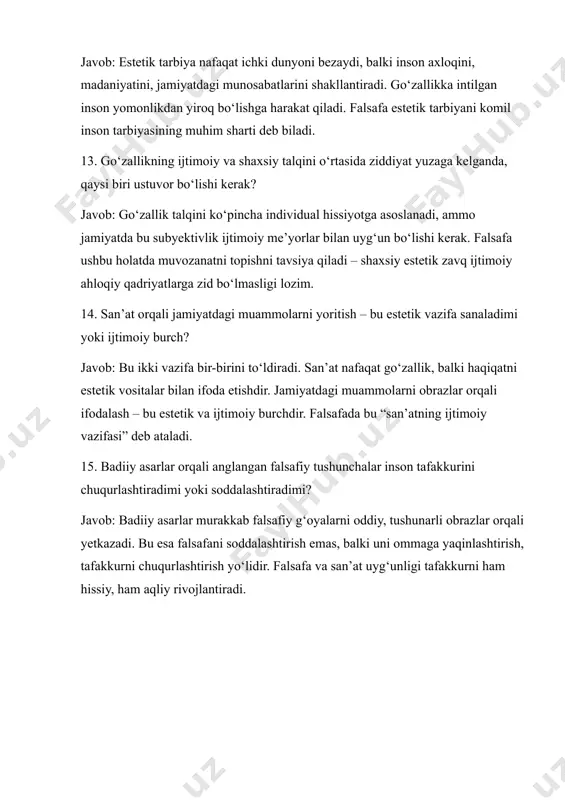 dunyoni estetik idrok etishda badiiy asarlarning ahamiyati - Page 5