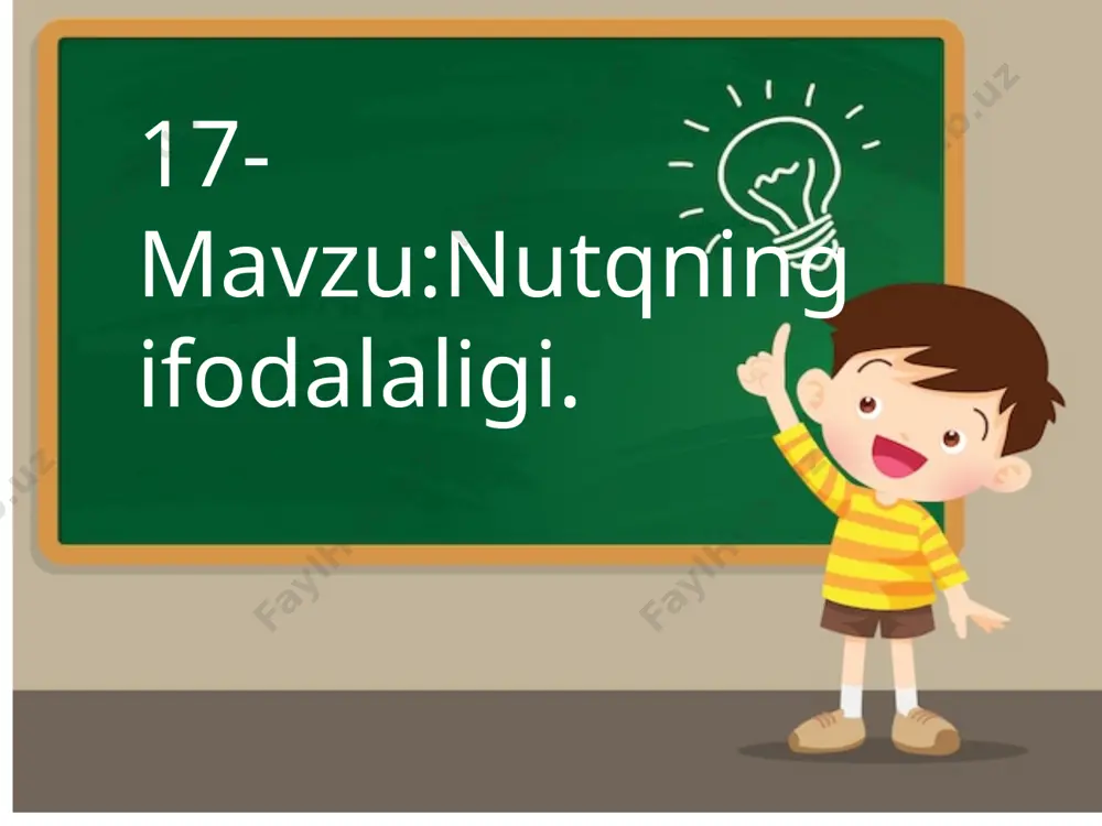 anlik unvonidan mahrum qilib, general unvonini beribdilar. bandi brilliant bilan jilolangan oltin qilich hadya qilibdilar. bir «bechora»ni «jazolash» bo’lsa, shunchalik bo’ladi-da! (o’. hoshimov) . 83-mashq. berilgan she’rni ifodali o’qing. so’zlarni ko’chma ma’noda qo’llash orqali nutq ta’sirchanligini ta’minlashdagi o’rnini izohlang. qaro qoshing, qalam qoshing, qafasda qalb qushin qiynab, qora qushlar qo’narlar qushlar qochar, majnuntol majnuntolning shoxiga. ko’taradi boshini. boshin suvga egarlar, bulutning orasidan boqmay sira ohiga. quyosh kulib qaraydi. sh. rahmatullayevning «o’zbek tilining izohli frazeologik lug’ati»dan olingan quyidagi iboralarning izohlarini esda tuting. ular ishtirokida gaplar tuzing. qildan qiyiq axtarmoq yomon niyat bilan deyarli aybi yo’q odamning faoliyatidan ayb topishga harakat qilmoq. varianti: qildan qiyiq qidirmoq. ma’nodoshi: tirnoq orasidan kir izlamoq. qora terga botmoq haddan tashqari zo’r berish natijasida mo’l- ko’l terlamoq. varianti: qora terga tushmoq. . nutqning ifodalilik sifatini tavsiflang. nutqning ifodalilik sifatiga qaysi uslubda ko’proq ehtiyoj seziladi? qaysi nutqiy uslubda ifodalilik sifati u qadar muhim emas? til estetik vazifasining amalga …