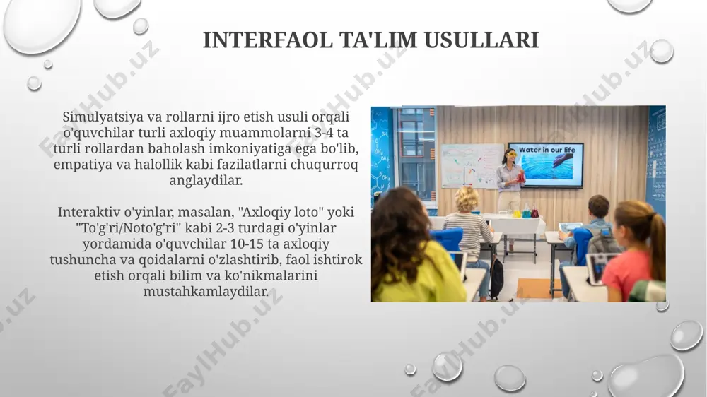 sinf tarbiyaviy soatlarini tashkil etish texnologiyasi - Page 5