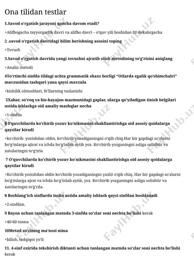 savod o'rgatish jarayoni — DOCX