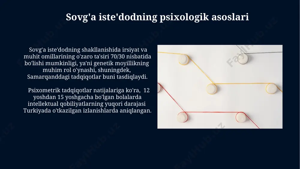 конференциясида муҳокама қилингандек, истеъдоднинг вақт ўтиши билан ўзгариб боришини, 7 та босқичдан иборат эканлигини таъкидлайди. sovg'a iste'dodning nazariy model tuzilishiga kirish 1980-yillardan boshlab, buyuk britaniyaning psixologlari tomonidan ishlab chiqilgan cattell-horn-carroll (chc) modeli, intellektual qobiliyatlarning 16 ta umumiy omillarini ta'riflaydi va sovg'a iste'dodni baholashda muhim ahamiyatga ega. sovg'a iste'dodning sternbergning uch tomonlama nazariyasi (1985) analitik, kreativ va amaliy intellektni farqlaydi va bu 3 komponentning o'zaro ta'sirini shartli ravishda o'z ichiga oladi, natijada individual yutuqlarni belgilaydi. sovg'a iste'dodning ijtimoiy-madaniy asoslari surxondaryo viloyatida o'tkazilgan tadqiqotlar shuni ko'rsatdiki, 150 nafar iste'dodli bolaning 70% iqtisodiy jihatdan zaif oilalardan bo'lib, ularning ijtimoiy-madaniy muhitining cheklanganligi iste'dod rivojiga to'sqinlik qilishi mumkin. markaziy osiyo mintaqasida, xususan, toshkent shahrida o'tkazilgan 1000 nafar bolaning intellektual qobiliyatlarini o'rganish natijalari, madaniy merosning saqlanishi va rivojlanishi iste'dodli shaxslarning shakllanishiga 30% ta'sir ko'rsatishini ko'rsatdi. integratsion model integratsion model, o'quv dasturlarining 70% dan ortig'ini qamrab oladigan, buyuk britaniya va avstraliyaning ta'lim tizimlarida keng qo'llaniladi va turli …