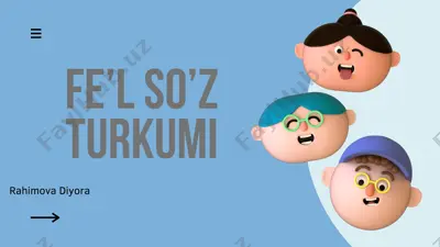 fe'lsoz turkumi — PDF
