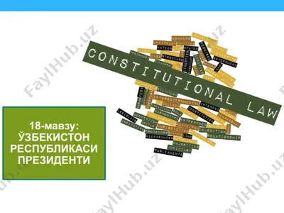ўзбекистон республикаси президенти 2 — PPTX