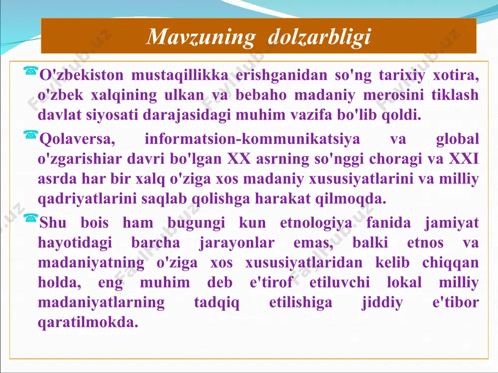 oha aholisi o'zbeklari moddiy madaniyatida ikki muhim faktor, ya'ni o'troq dehqonchilik va chorvachilik madaniyatiga xos xususiyatlar mujassamlashganligi hamda mintaqa madaniyati ushbu ikki madaniyatlar uyg'unlashuvi asosiga qurilganligi tarixiy-etnofafik materiallar asosida isbotlab berildi. shuningdek, tuman aholisi moddiy madaniyatining o'rganilayotgan davrda sodir bo'lgan ijtimoiy-siyosiy, iqtisodiy o'zgarishlar ta'sirida transformatsiyalashuvi hamda an'anaviy moddiy madaniyatga kirib kelgan turli-tuman innovatsiyalar hamda ularning milliylashuvi omillari dala tadqikotlari materiallari asosida yoritib berildi. ilmiy yangiligi va ahamiyati kuzatishlar shuni ko’rsatadiki, etnonimiyani tadqiq qilish tarixi ikki yo’nalishda borgan. bulardan birinchisi, etnonimlarni tarix, etnografiya va madaniyat tarixi nuqtai nazaridan o’rganish va ikkinchisi etnonimlarni tilshunoslik nuqtai nazaridan o’rganish. o’zbek etnonimiyasi materiallari qayd qilingan muhim manbalardan biri u yoki bu qabila, urug’ yoki avlodning geneologiyasiga bag’ishlangan “shajara”lardir. shajaralarda genetik jihatdan fikr yuritilayotgan qabila yoki uruqqa kiradigan shaxslarning ismlari, laqablari, shuningdek, u mansub qabila yoki urug’ nomi qaydlangan bo’ladi . chunonchi, x.doniyorov o’rgangan samarqand viloyati va jizzax viloyatining g’allaorol tumanidan to’plagan materiallar asosida “o’zbek halqining …