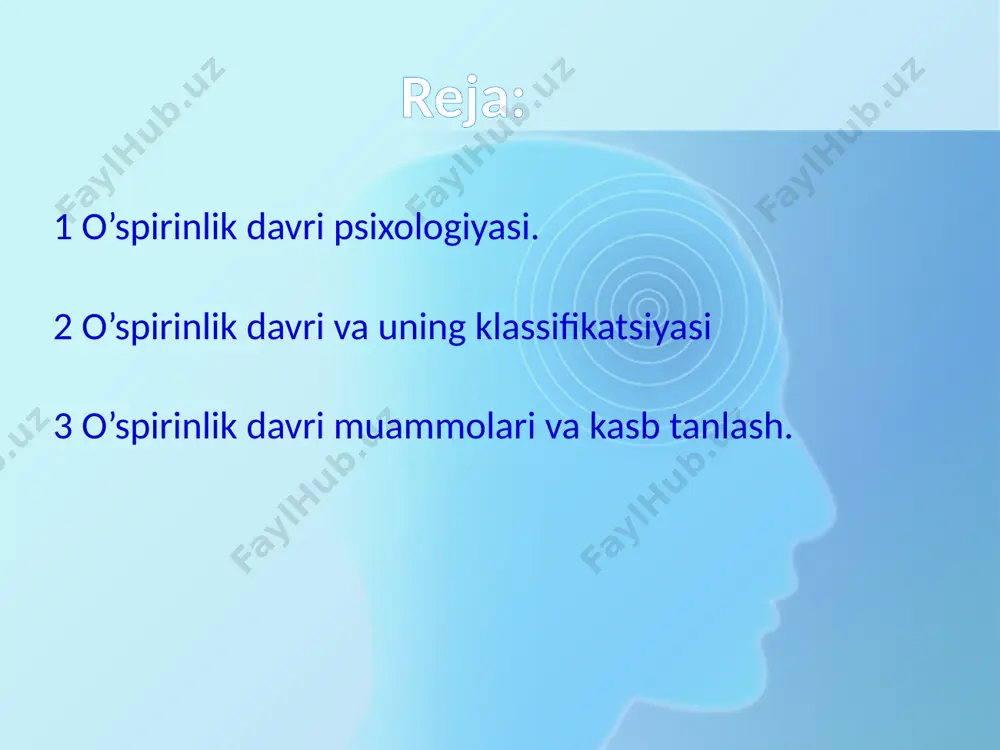 blar darajasining oshishi bilan u erishgan psixik kamolot o’rtasidagi ziddiyatlardir. turli qarama–qarshiliklar, ziddiyatlar o’spirinning axloqiy, aqliy, estеtik jihatdan tеz o`sishi orqali bartaraf qilinadi. ilk o’spirinlik yoshidagi yеtakchi omil yuqori sinf o`quvchisi faoliyatining xususiyati, mohiyati va mazmunidagi tub burilishdir. o’spirinlarda avvalo o`zini anglashdagi siljish yaqqol ko’zga tashlanadi. bu hol shunchaki o`sishni bildirmaydi. o’spirinda o`zining ruhiy dunyosini, shaxsiy fazilatlarini, aql-zakovatini, qobiliyati xamda imkoniyatini aniqlashga intilish kuchayadi. bu yoshdagi o`quvchilarning o`zini anglashga aloqador xususiyatlari mavjud. ular avval, uzlarining kuchli va zaif jixatlarini, yutuk va kamchiliklarini, munosib va nomunosibliklarini aniqroq baxolash imkoniyatiga ega bo`ladilar. o’spirin o’smirga qaraganda o’z ma’naviyati va ruhiyatining xususiyatlarini to`laroq tasavvur eta olsa ham, ularni oqilona baxolashda kamchiliklarga yo’l qo’yadi. bu yoshda shaxs sifatlari shakllanishida maktab muxiti, ayniqsa sinf jamoasi, rasmiy va norasmiy tеngqurlar kuchli ta’sir etadi. maktab va sinf jamoalari ta’sirida matonatlilik, jasurlik, sabr-tokatlilik, kamtarlik, intizomlilik, xalollik, xamdardlik kabi fazilatlar takomillashadi va xudbinlik, lokaydlik, munofiklik, laganbardorlik, dangasalik, g’ayirlik singari illatlarning …