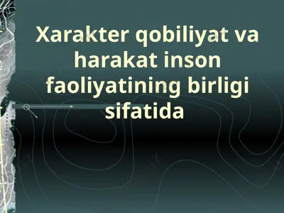 xarakterologiya — PPTX
