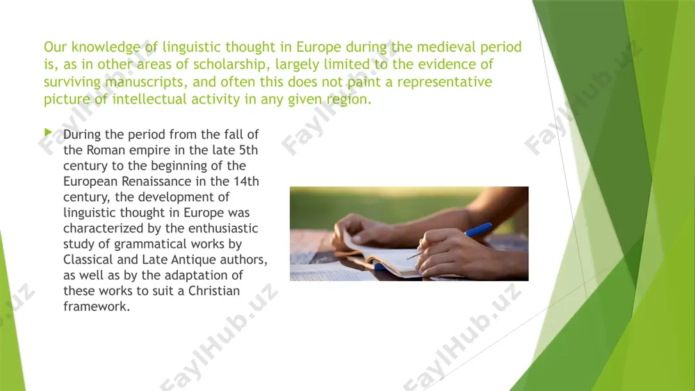 middle age and features of the studied language - Page 3