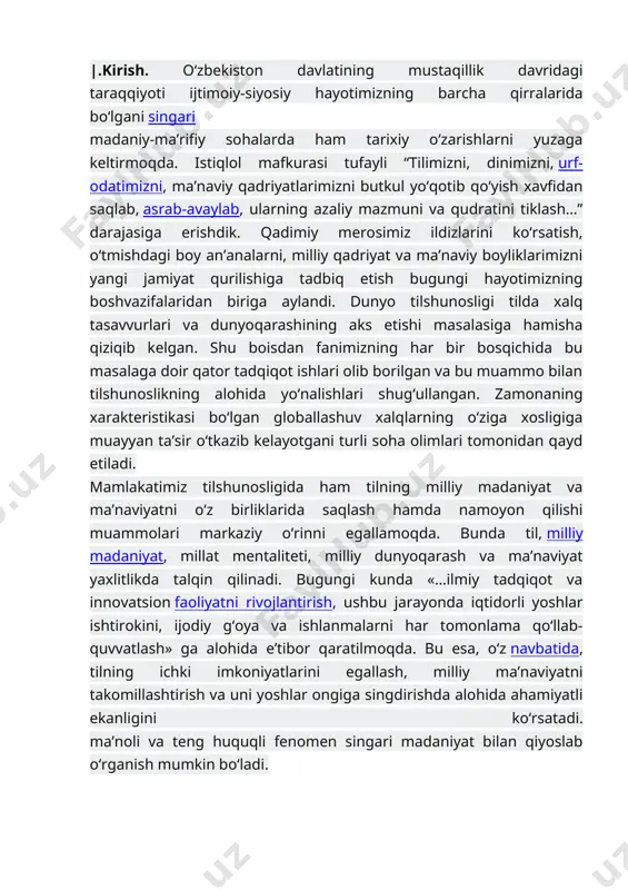 adi. egasiz gaplarning mavjudligiga olib keluvchi omillar kesimdagi [w] va [pm]ga bog‘liq ikki guruhga bo‘linadi. [w] ga bog‘liq ravishda egasiz gapning vujudga kelishi. 1.o‘timsiz fe’llar (masalan, bormoq, yurmoq, yugurmoq, qolmoq, erishmoq) vositasiz to‘ldiruvchiga ega bo‘lganligi tufayli majhul nisbat shaklini olganda, gap egasiz qo‘llanadi: 1. bugun stadionga boriladi. 2. o‘n minut qadar yo‘l yurildi. (oyb.) 3. institutning o‘ttiz yili davomida ulkan yutuqlarga erishildi. 4. кatta trassaga chiqish uchun o‘ng tomonga yuriladi. 5. jizzaxga borish uchun samarqanddan o‘tiladi. bu gaplardan bittasining lisoniy qolipini kuzatamiz (43-jadval): e h w pm – o‘ttiz yili davomida erishil di institutning yutuqlarga ulkan ma’lum bo‘ladiki, gapning maksimal lisoniy qolipidagi eganing o‘rni bo‘sh. buning boisi, aytilganidek, o‘timsiz fe’l (erishmoq) majhul nisbatga o‘tganda ega o‘z-o‘zidan tushib qoladi. agar fe’l o‘timli bo‘lsa edi, (masalan, o‘qimoq), uning vositasiz to‘ldiruvchisi ega mavqeini egallar edi: nilufar kitobni o‘qidi – кitob nilufar tomonidan o‘qildi tarzida. to‘g‘ri kelmoq qo‘shma fe’li «o‘zbek tilining izohli lug‘ati»dagi 8-ma’nosida …