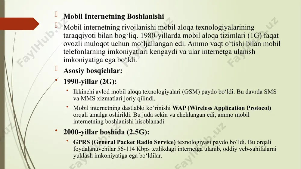 mobil internet texnologiyalari - Page 5