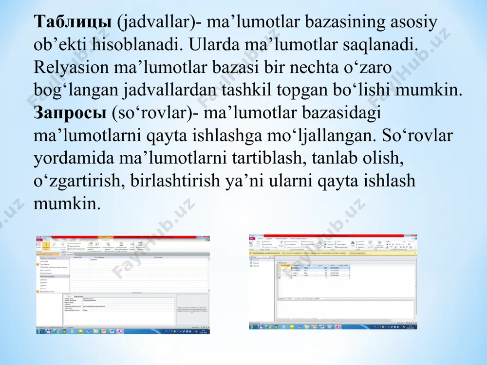 6-ma'ruza: ma'lumotlar bazalari va bigdata texnologiyalari - Page 5