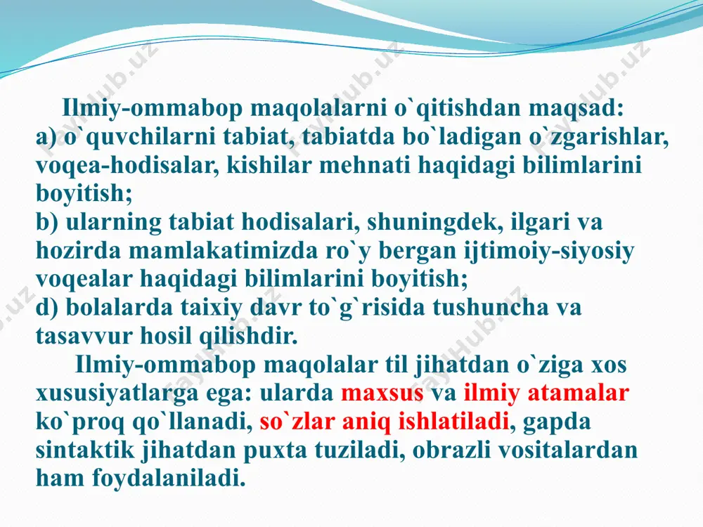 ilmiy-ommabop asarlarni o`qish metodi - Page 4