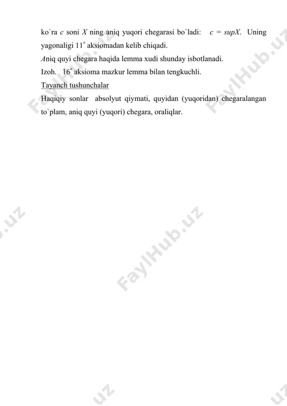 chegaralangan va chegaralanmagan sonli to`plamlar - Page 4