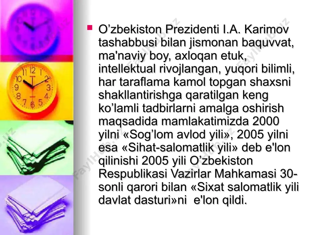 yerida saqlash; spirtli ichimliklarni ko`p iste`mol qilmaslik; har kuni jismoniy mashqlar bilan shug`ullanish; chekishdan butunlay voz kechish.