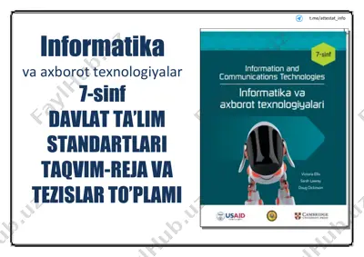 davlat ta’lim standartlari taqvim-reja va tezislar to’plami — PDF