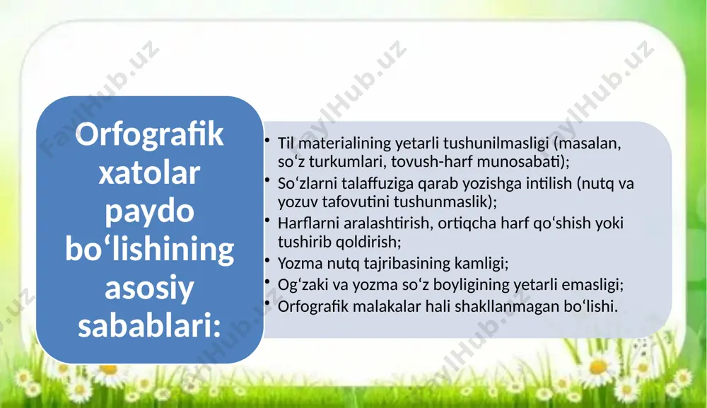 orfografik xatolarni aniqlash va bartaraf etish usullari - Page 3