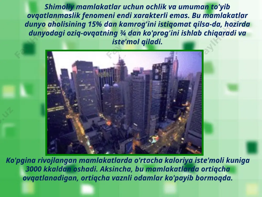 insoniyatning global muammosi. oziq-ovqat muammosi - Page 5