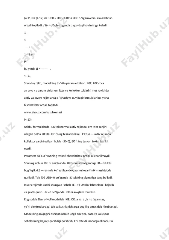 bipolyar tranzistorning elektr modellari - Page 5