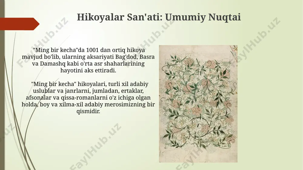"ming bir kecha" asarida hikoya qilish sanʼati - Page 5