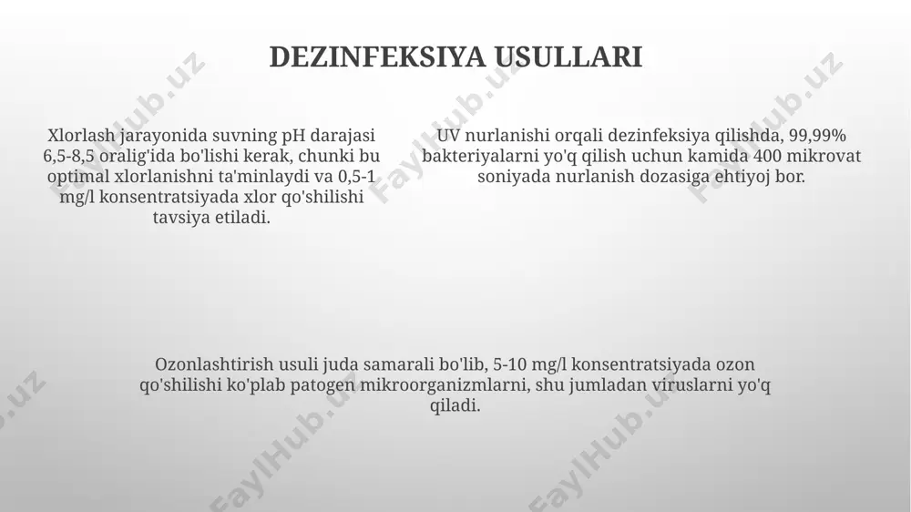 ichimlik suvining sifatini yaxshilashdagi asosiy usullar - Page 5