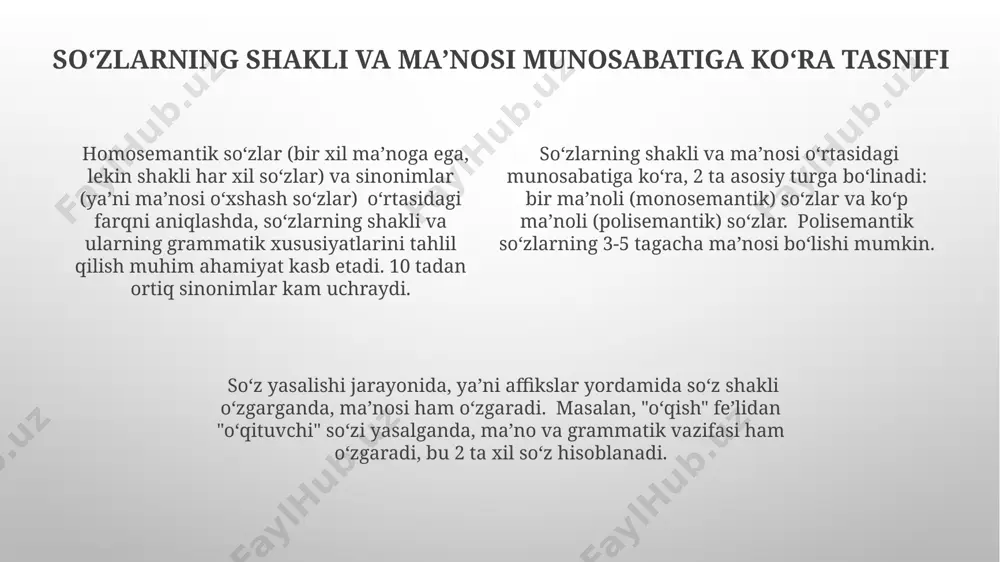 soʻzlarning shakl va maʼno munosabatiga koʻra turlari - Page 4