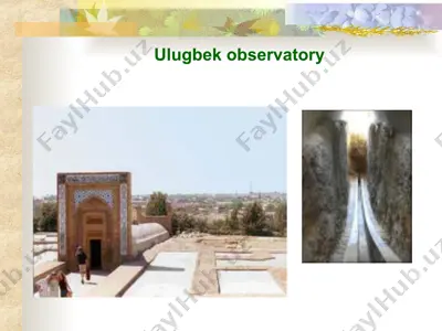 ulugbek observatory — PPT