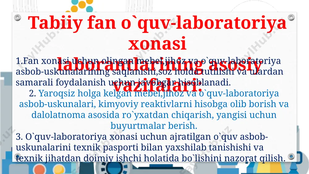 laborantlar faoliyatini tashkillashtirish va ish hujjatlarini yuritish - Page 4