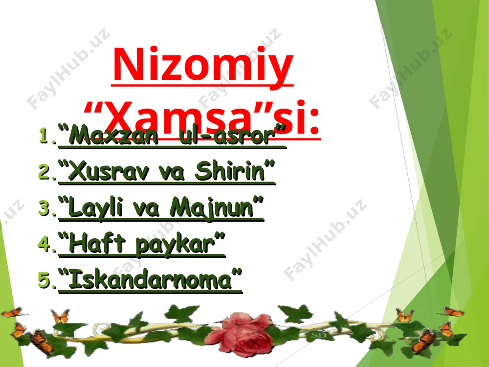alisher navoiy va xamsachilik tarixi - Page 3