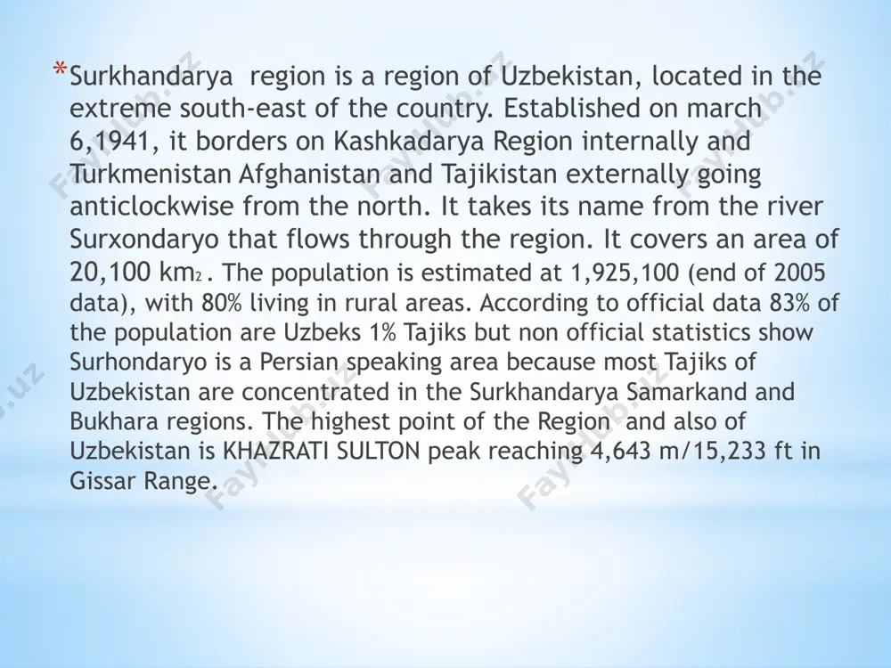 geography of surkhandarya region - Page 3