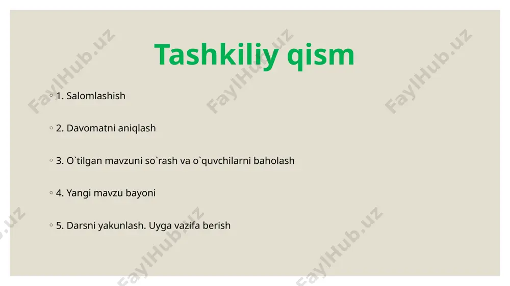 ta’sirida suv dissotsialanishi fotoliz deb ataladi. fotoliz natijasida hosil bo‘lgan vodorod atomi organik birikmalar bilan kuchsiz bog‘ hosil qilib biri­kadi. gidroksil ionlar, ya’ni oh- esa o‘zining elektronini boshqa molekulalarga beradi va erkin radikalga aylanadi. oh- radikallar o‘zaro bir-biri bilan reaksiyaga kirishib suv va molekula holatdagi o2 ni hosil qiladi 4oh = o2 + 2h2o. fotosintez jarayonida ajralib chiqadigan kislorod manbai suv hisoblanadi. yorug‘lik energiyasi fotolizdan tashqari adf va fosfatdan kislorod ishtirokisiz atf sintezi uchun ham foydalaniladi. bu jarayon juda samarali bo‘lib, shu o‘simlik mitoxondriyalarda sintezlanadigan atf ga nisbatan xloroplastlarda 30 barobar ko‘p atf sintezlanadi. shunday yo‘llar bilan fotosintezning qorong‘ulik bosqichida kechadigan reaksiyalar uchun zarur bo‘lgan energiya to‘planadi. fotosintezning yorug‘lik bosqichida uchta muhim jara­yon: suv fotolizi natijasida molekular kislorod va atomar vodorodning hosil bo‘lishi va atf sintezi amalga oshadi. xloroplast tuzilishi: fotosintezning yoruglik bosqichi xloroplastlarning tilakoidlarida amalga oshadi fotosintezning qorong`ulik bosqichi xloroplastning stroma qismida amalga oshadi fotosintezning umumiy reaksiyasi 12h2o + …