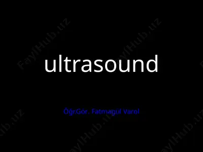 ultrason — PPTX