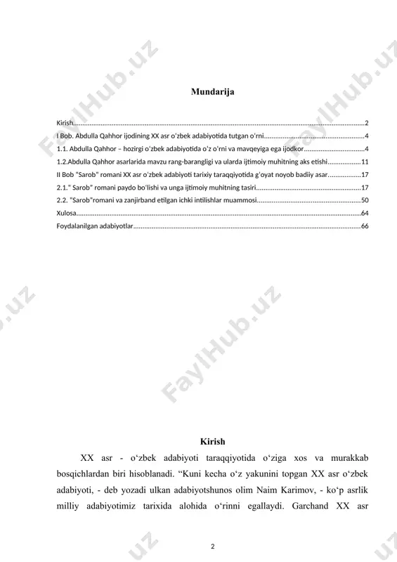 biyoti» kabi atamalardan tashqari keyinroqqa kelib, ya’ni istiqlol yillarida “yangi o‘zbek adabiyoti” degan nom bilan ham atala boshladi. a.qahhor shu avlodning eng ko‘zga ko‘ringan, ijodi qator o‘ziga xos xususiyatlari bilan alohida ajralib turadigan vakillaridan biridir. u, garchi dastlabki mashqlarini she’r yozishdan boshlagan va bu yo‘nalishda bir necha namunalar yaratgan bo‘lsa-da, keyinchalik butun e’tiborini nasriy asarlar yozishga qaratdi. u prozaning barcha janrlarida, chunonchi, romanchilik, qissachilik, hikoyachilik, ocherkchilik, fel’etonchilik kabi deyarli hamma sohalarida ijod qilgan. “sarob”, “qo‘shchinor chiroqlari” kabi romanlari garchi ijodiy tarixi murakkabroq kechgan xisoblansa ham, o‘zbek romanchiligi tarixiida o‘rni bor asarlar sarasiga kiradi hatto bir nechta dramatik asarlar ham yaratgan. bu asarlarining ichida juda mashhur bo‘lganlari, hozir ham o‘z ahamiyatini yo‘qotmay kelayotganlari bor. hayotligida een nufuzli mukofotga shu janrda yozgan asarlaridan biri orqali sazovar bo‘lgan. lekin a.qahhorning nomi tilga olinsa, birinchi navbatda o‘quvchining xayoliga yozuvchining nasrda yaratgan asarlari, xususan, hikoyachilikdagi ijodi keladi. “qahhor tug‘ma hikoyanavis edi, - deb yozadi unga …