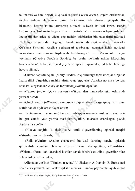 affuzini o’rganish uchun ingliz tili fonetikasini to’liq o’zlashtirishingiz shart emas . alohida so’zlarning qanday talaffuz qilishinishini bilish uchun lug’atlarda beriladigan so’zlarning transkripsiyasini o’rganib chiqishimiz yetarli bo’lishi mumkin. bundan tashqari bugungi kunda internet orqali ingliz tilidagi barcha so’zlarning to’g’ri talaffuzini eshitish orqali o’rganib olishimiz mumkin. misol uchun, www.dictionary.com saytiga kirib, istalgan ingliz tilidagi so’zni qidirsangiz, so’z ma’nosi bilan bir qatorda so’zning to’g’ri talaffuzini eshitish imkonini beruvchi kichik eshitish belgisi ham ko’rinadi. bu orqali biz ingliz tilidagi barcha so’zlarning to’g’ri talaffuzini o’rganib olishimiz mumkin. ingliz tilida gapirish ko’nikmasini rivojlantirish uchun zarur bo’lgan yana bir mashg’ulot – bu ingliz tilidagi nutqni tinglash. nuqt shaklining qanday bo’lishi ahamiyatsiz – dialog, monolog, qo’shiq, she’r, hikoya, kinofilmdan olingan audio nutq… muhimi, nutq sof ingliz tilida bo’lishi kerak. ko’pchincha o’rganuvchilar ingliz tilida gapirishni o’rganish uchun ko’proq o’qish kerakligi haqida bosh qotirishadi. ingliz tilidagi matnlarni, kitob va jurnallarni o’qish so’z boyligingizni oshirishda yordam berib, gapirish ko’nikmasining rivojlanishiga ma’lum …