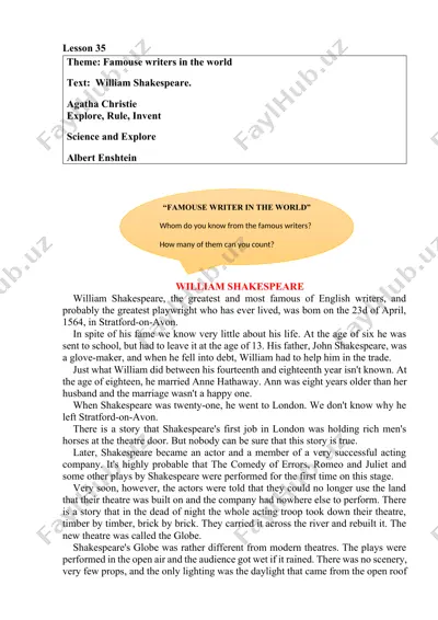 william shakespeare — DOCX