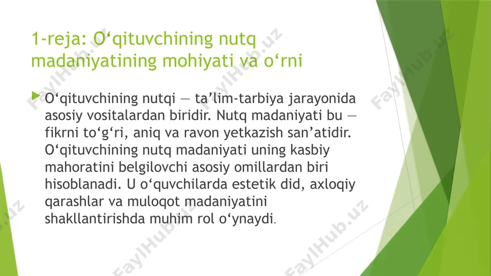 pedagogik muloqot va nutq madaniyati. toshkent: fan. karimova, d. (2018). o‘qituvchining pedagogik mahorati. samarqand: ma’rifat. xamidov, m. (2016). til madaniyati va nutq etikasi. buxoro: ilm ziyo. yusupova, n. (2022). maktabda notiqlik san’atini o‘rgatish. toshkent: innovatsiy /docprops/thumbnail.jpeg