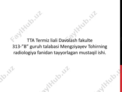 radiobiologiya — PPT