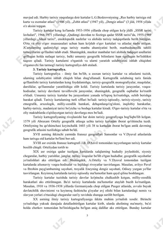 hakllandi. yunonlar yerning shar shaklida ekanligini va uning hajmini aniqlashga uringanlar. ular tomonidan kartografik proyeksiyalar va meridian-parallellar to'ri islilab chiqilgan. bunda ular yerning shar shaklida ekanligini hisobga olganlar. tarixchi gerodot o'z davrida (miloddan avvalgi 484-425 yilar) yerning tasviri haqida yozib qoldirgan bo'lsa-da, antik geografiya klavdiy ptolemey (milodiy 90-168 yillar) asarlarida kengroq talilil qilingan. uning 8 kitobdan iborat „geografiyadan qo'llanma" asari kartografiya ilmida qariyib 14 asr mobaynida yirik manba bo'lib xizmat qildi. u qisqacha „geografiya" deb atalib, 8 ta kitobdan oltitasida yerning tasviri bayon etilgan. qadimgi rimda kartalar harbiy va ma'muriy maqsadlar uchun amaliyotda keng qo'llanilgan. rimning iqtisodiy va siyosiy hayoti olis viloyatlar va qo'shni mamlakatlarning transport aloqalariga bog'liq bo'lgan. rim imperiyasini bog'lab turgan yo'llar tarmog'i o'lchab chiqilgan, so'ngra esa ularning kartalari tayyorlangan. rimdagi kartografiya asosan ikki yo'nalishda rivojlangan. birinchisi — yunon kartografiyasi an'analarini davom ettirgan bo'lib, yunonlar, ayniqsa, klavdiy ptolemey tadqiqotlari asosida, ikkinchisi aynan rim yo'nalishi, ya'ni amaliy muhandislik asosida …