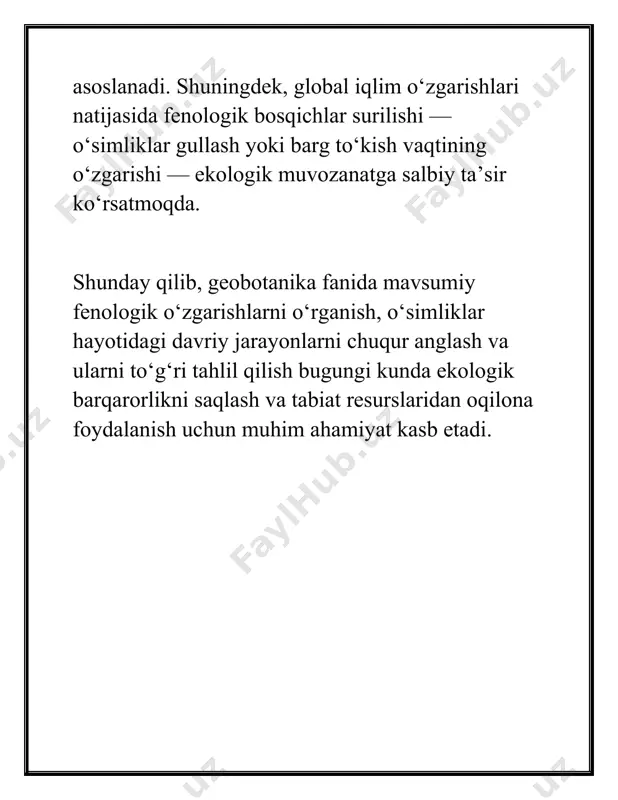 mavsumiy fenologik o‘zgarishlar - Page 4