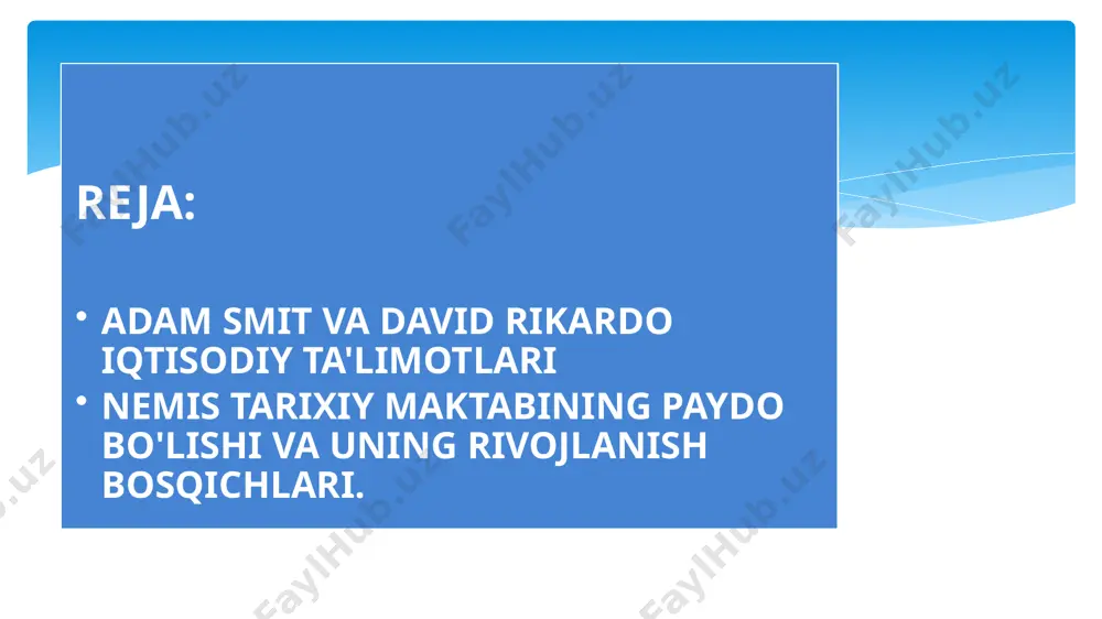arashlarida kapitalist ham jamiyat tabiiy tuzumiga; jamiyat 3 sinfga: kapitalist, ishchi va yer egalariga ajratiladi. har bir sinf i.ch. omillari (kapital, mehnat, yer) va daroma smit nuqtai nazariga koʻra, xalqlarning boyligi jamiyatda unumli mehnat bilan band boʻlgan aholi hissasi va mehnat unumdorligi darajasi bilan belgilanadi. «smit daromad va ish haqi masalalarini chuqur tadqiq etadi. har bir sinf oʻzining asosiy daromadini: ishchilar ish haqi, kapitalistlar foyda, yer egalari esa renta oladilar. smit ish haqi tirikchilik minimumidan ancha ortiq boʻlishi, bolalar hayoti va tarbiyasiga oid harajatlar ham hisobga olinishi, ish haqi milliy boylik oʻsishiga bevosita bog'liq boʻlishi kerak degan fikrni olgʻa suradi. u fanga asosiy (s) va aylanma kapital (v) tushunchalarini kiritgan. smit iqtisodiyotda davlatning oʻrni masalasiga katta eʼtibor beradi. u xalqaro erkin tashqi savdo eksport va import harajatlari afzalligi tufayli amalga oshadi deb hisoblagan ("mutlaq afzallik tamoyili"). adam smith 1723-yil iyun oyida tugʻilgan (aniq tugʻilgan kuni aniq emas) va 5-iyun kerkkoldi …