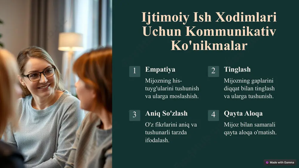 14 foydalangan adabiyotlar https://gamma.app/docs/ijtimoiy-ish-xodimining-kommunikativ-konikmalari-1156cdjq7v2ivzz?mode=doc https://t.me/gpt4tbot https://uz.reoveme.com/karl-rogers-bi-bi-si-1902-1987/ https://medium.com/@conwayhall/without-memory-or-desire-aa865408f1a0 https://en.wikipedia.org/wiki/symbolic_interactionism image1.png image2.png image3.png image4.png image5.png image6.png image7.png image8.png image9.png image10.png image11.png image12.png image13.png image14.png image15.png image16.png image17.png image18.png image19.png image20.png image21.png image22.png image23.png image24.png image25.png