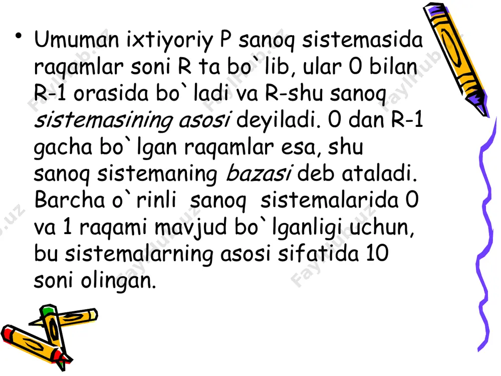 turli sanoq sistemalari va ularning ishlash asoslari - Page 5