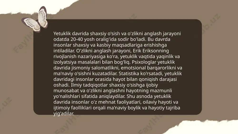 yetuklik va keksalik davrining psixologik xususiyatlari - Page 4