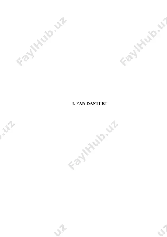 ia) va texnik-iqtisodiy asosnomasi (tia)ni ishlab chiqish tartibi, kelishuvi va tasdiqlanishi. loyiha muhiti. loyiha-qidiruv bosqichlari va qurilish bosqichi, ishlab chiqarish faoliyatiga tayyorgarlik hamda iqtisodiy ko’rsatkichlar monitoringi. loyihaviy tahlilning mohiyati va tarkibiy tuzilishi. 4-mavzu. loyihaning biznes-rejasi va uning tarkibiy tuzilishi biznes-rejalashtirishning mohiyati va vazifalari. biznes-rejaning funktsiyasi va tarkibiy tuzilishi. biznes-rejaning umumiy ma’lumotlari va rezyumesi. biznes-rejaning asosiy bo’limlari. investitsion loyihalashtirishda biznes-rejaning xususiyatlari. biznes-reja taqdimoti. biznes-rejaning tarkibiy bo’limlari tahlili. 5-mavzu. investitsiya loyihalari marketingi bozorni tadqiq qilishning zamonaviy konsepsiyasi mohiyati. marketing konsepsiyasini shakllantirish. marketingning strategik dasturi va xarajatlari dasturi. marketing tadqiqotlari. sotish dasturi. loyihani amalga oshirish jarayonida marketingni boshqarish. 6-mavzu. loyihaning kapital byudjetini ishlab chiqish va moliyalashtirish manbalarini shakllantirish kapital tarkibining nazariy asoslari. kapital qiymatini baholash. loyihaning kapital byudjetini ishlab chiqish va u bo’yicha qarorlar qabul qilish. loyihani investitsiyalash imkoniyatlari va kapitalni muqobil ishlatish variantlari. loyiha qiymatini boshqarishning asosiy tamoyillari. loyiha qiymatini boshqarish, byudjetlashtirish. loyiha qiymatini nazorat qilish usullari. investitsiya loyihalarini moliyalashtirish manbalari, ularni …