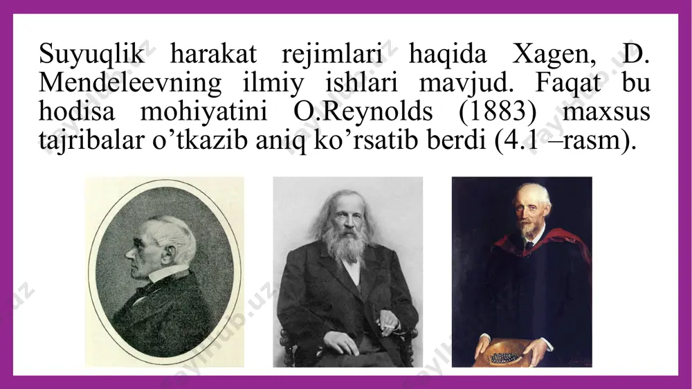 suyuqlik harakatining rejimlari - Page 4
