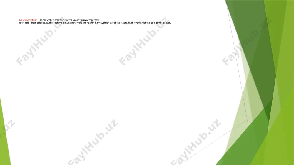 trankvilizator dori vositalarining klinik farmakalogiyasi - Page 5