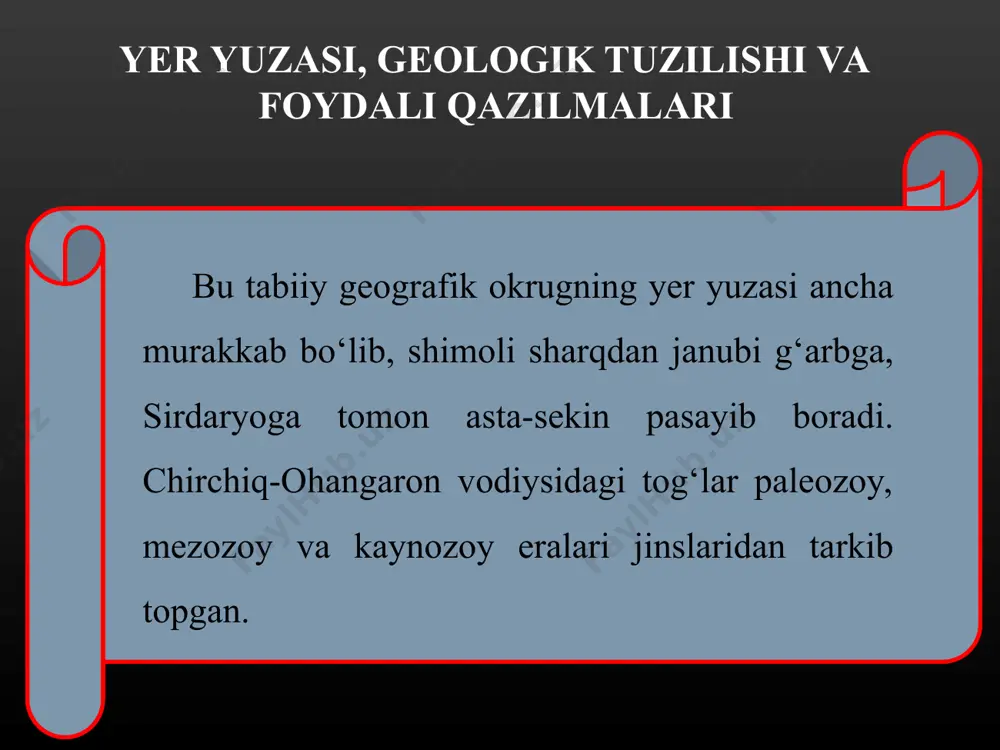 chirchiq-ohangaron tabiiy geografik okrugi 7-sinf - Page 5