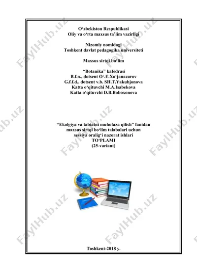 sessiya oralig‘i nazorat ishlari tayyory — DOC