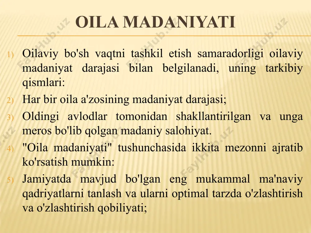 zlarning paydo bo'lishiga yordam beradigan noto'g'ri tarbiyaning o'ziga xos xususiyatlarini aks ettiruvchi omillar guruhlari birinchi guruh omillari: a) ota-onalarning noqulay shaxsiy xususiyatlari: printsiplarga haddan tashqari rioya qilish, murosasizlik va talabchanlik da'volarning oshirilgan darajasi egosentrizm, ichki ziddiyat, tashvishli shubha. b) tarbiyaviy rollarning inversiyasi, ayniqsa ona ota rolini o'ynasa, bu talablarning kuchayishi va bolalarni qattiqroq jazolash bilan birga keladi. ikkinchi guruh omillari: tarbiyada ratsional jihatning ustunligi (axloqiy ko‘rsatmalar va talablarning ko‘pligi). uning "ortiqcha tashkil etilganligi" va rasmiyatchilik bolalarning spontanligiga zarar etkazadi. natijada bolalarda tasavvur va moslashuvchanlik etishmasligi bo'ladi. ular his-tuyg'ularini ifoda etishdan va noto'g'ri ish qilishdan qo'rqishadi; b) bolalarning shaxsiyatini shakllantirishda gender jihatlariga, aseksual tarbiya deb ataladigan narsaga, o'g'il (qiz) shaxsini shakllantirishning psixologik xususiyatlarini tenglashtirishga etarlicha e'tibor bermaslik. uchinchi guruh omillari: bolalar bilan munosabatlarda rad etish. odatda bu bola ota-onalar uchun muammolarni keltirib chiqaradigan, ularning mavjudligini qoraytirib, kasbiy faoliyatiga aralashadigan holat; moslashuvchanlik (muqobil variantlarning yo'qligi, mulohazalarning ba'zi qattiqligi); notekislik (hayotining birinchi yillarida …